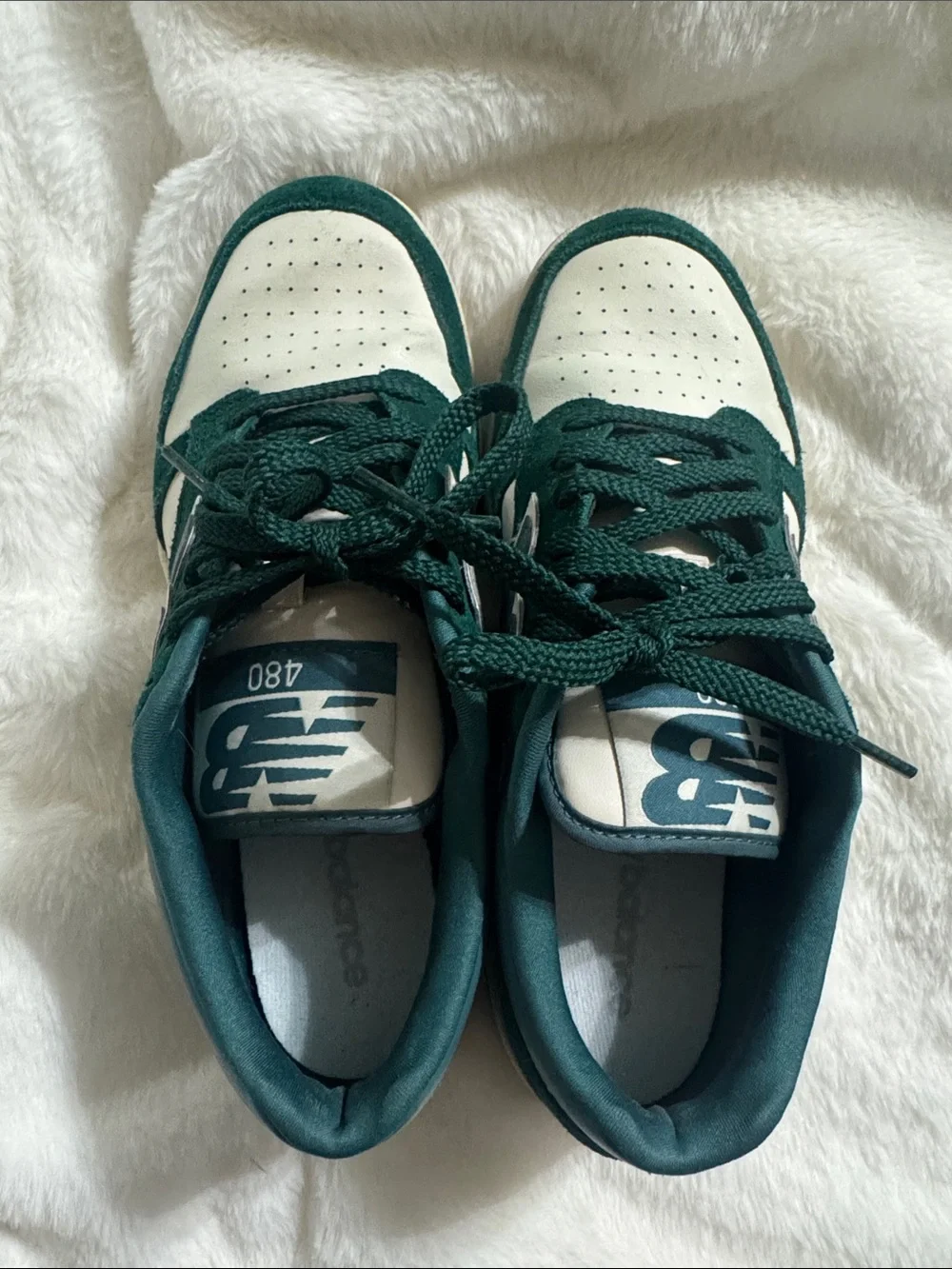 New Balance 480 Men's Green and blue Low-Top Sneakers